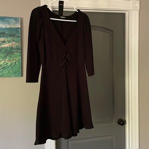 Express fit and flare dress with half sleeves